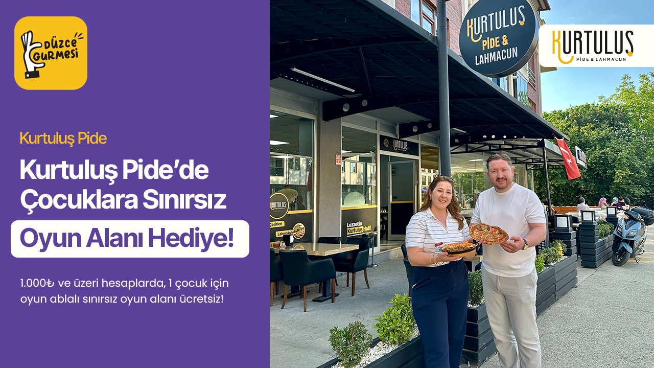 Kurtuluş Pide’de Çocuklara Sınırsız Oyun Alanı Hediye