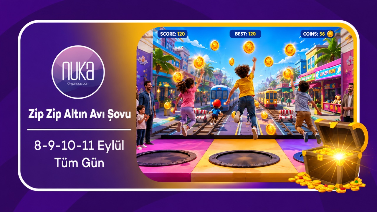 🪙 Düzce DMall AVM’de Ücretsiz Zıp Zıp Altın Avı Şovu!